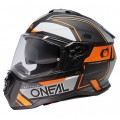 ONeal Κράνος DSRS Square V.24 (ECE 22.06) μαύρο/γκρι/πορτοκαλί Moto Cross