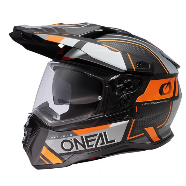 ONeal Κράνος DSRS Square V.24 (ECE 22.06) μαύρο/γκρι/πορτοκαλί Moto Cross