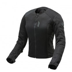 Tur Μπουφάν Μηχανής Airflow shield Lady EN 170924 Καλοκαιρινό μαύρο Μπουφάν Textile