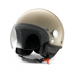 VESPA VISOR 4.0 DEMI-JET HELMET - GLOSSY BEIGE