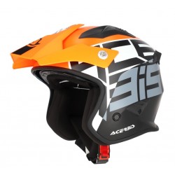 Acerbis Κράνος Jet Aria Metallic ECE 22.06 26602.442 πορτοκαλί fluo/μαύρο