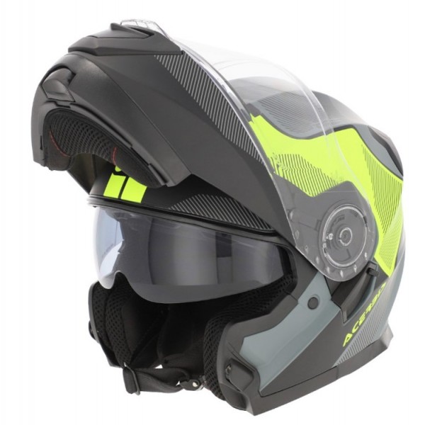 Acerbis Κράνος Serel SV ECE22.06 25201.457 μαύρο/κίτρινο fluo ΚΡΑΝΗ