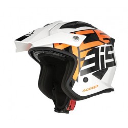 Acerbis Κράνος Jet Aria ECE 22.06 26602.229 άσπρο/πορτοκαλί ΚΡΑΝΗ