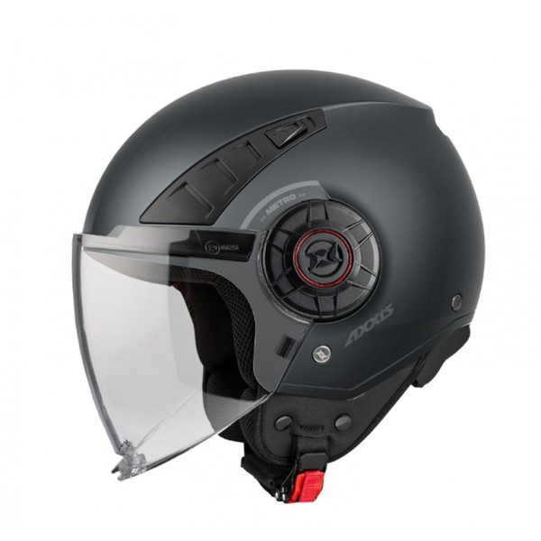 AXXIS Κράνος Metro S ECE22.06  V2 τιτάνιο matt A2 ΚΡΑΝΗ