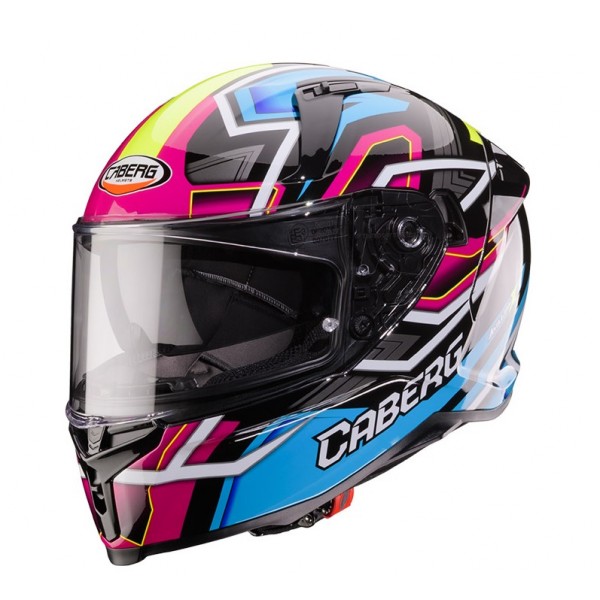 Caberg Κράνος Avalon-X Brama μαύρο/γαλάζιο/κίτρινο/φουξ ΚΡΑΝΗ