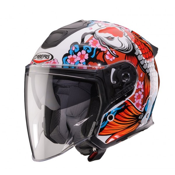 Caberg Κράνος Flyon-II KOI άσπρο/κόκκινο/πορτοκαλί/μπλε ΚΡΑΝΗ