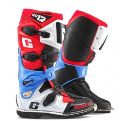 Gaerne MX Μπότες SG 12 Realm άσπρο/μπλε/κόκκινο Μπότες / Παπούτσια