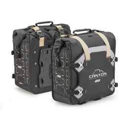 GIVI Τσάντες πλαϊνές GRT709B_ 35+35l αδιάβροχες Canyon καφέ ιμάντες  Πλαϊνές Βαλίτσες
