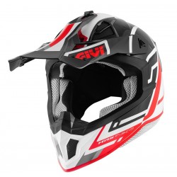Givi Κράνος H70.1 Logic Fiber-Glass Black/White/Red (ECE 22.06) ΚΡΑΝΗ