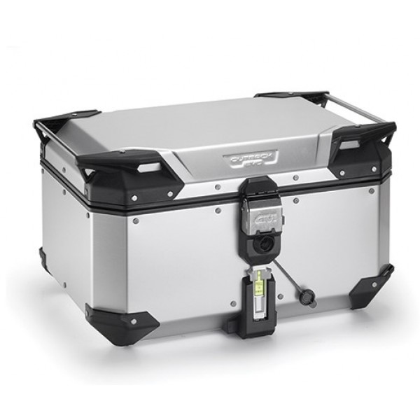 GIVI Βαλίτσα κεντρική ανοδιωμένο αλουμίνιο ασημί 58 lt OBKEV58AA EVO monokey χωρίς πιάστρα+κλειδί  Βαλίτσες (Topcase)