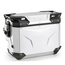 Givi Βαλίτσα πλαϊνή Δεξιά 40 λίτρα OBKEVS40ΑΑR evo trekker με δόντι monokey ανοδιωμένο αλουμίνιο ασημί  Πλαϊνές Βαλίτσες