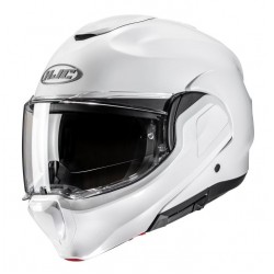 HJC Κράνος F100 Pearl White Flip Up / Modular