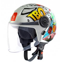 MT Κράνος Lite TBO Junior ECE 22.06 A0 άσπρο gloss Jet / Open