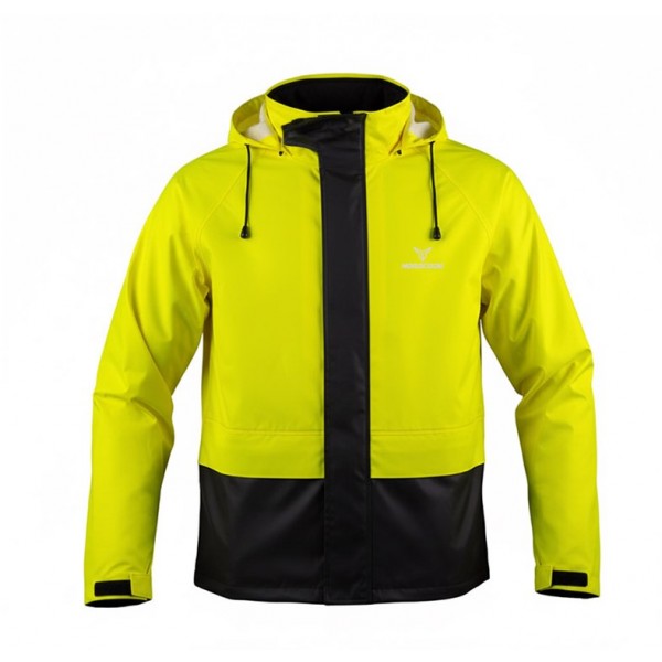 Nordcode Αδιάβροχο & διαπνέον μπουφάν Rain Jacket stretched μαύρο/fluo Αδιάβροχα