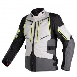 Nordcode Μπουφάν Μηχανής Odyssey Light Grey-Fluo Ανδρικό 4 εποχών Μπουφάν Textile