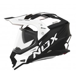 Nox Κράνος ADV N312 Impulse ECE 22.06 μαύρο ματ/άσπρο ΚΡΑΝΗ