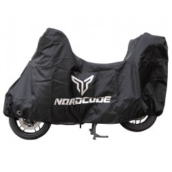 Nordcode Kάλυμμα μοτό αδιάβροχο Evo plus premium + top case μαύρο Κουκούλες και Καλύματα