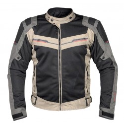 Nordcode Μπουφάν Μηχανής Escape WP Ανδρικό Καλοκαιρινό Μαύρο/Άμμου/Λαδί Oversize Μπουφάν Textile