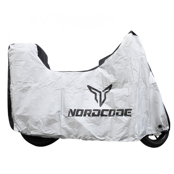Nordcode Kάλυμμα μοτό αδιάβροχο Evo plus ασημί+ top case ασημί Κουκούλες και Καλύματα