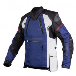 Nordcode Μπουφάν Μηχανής Safari Grey/Blue Ανδρικό 4 εποχών Μπουφάν Textile