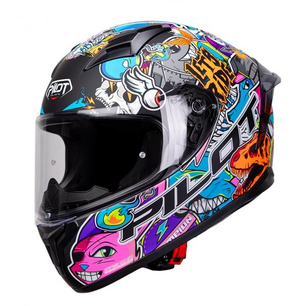 Pilot Κράνος Flex Streetbomb μαύρο/κόκκινο ΚΡΑΝΗ