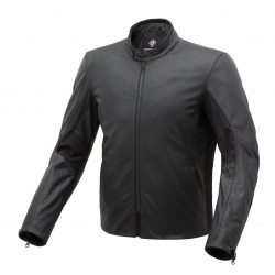 Tucano Urbano Μπουφάν Μηχανής Δερμάτινο Vittorio μαύρο