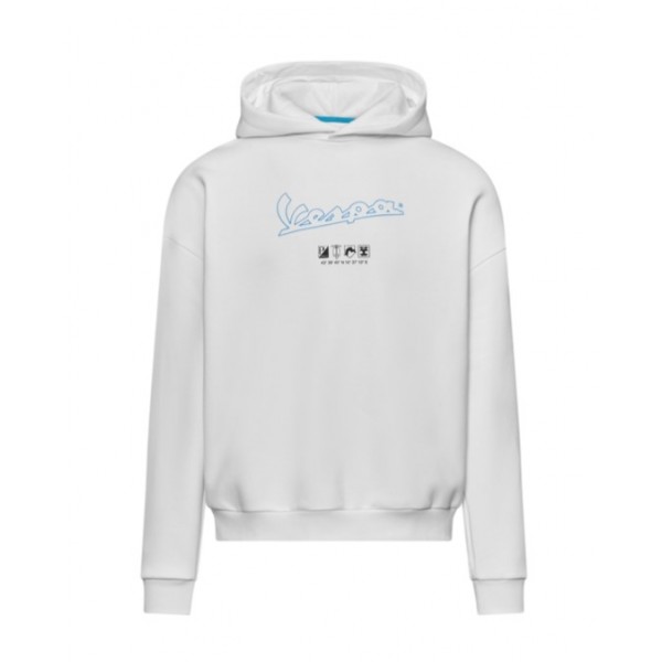 VESPA ΦΟΥΤΕΡ ΜΕ ΚΟΥΚΟΥΛΑ DEC HOLY WHITE Μπλούζες / Γιλέκα / Ζακέτες