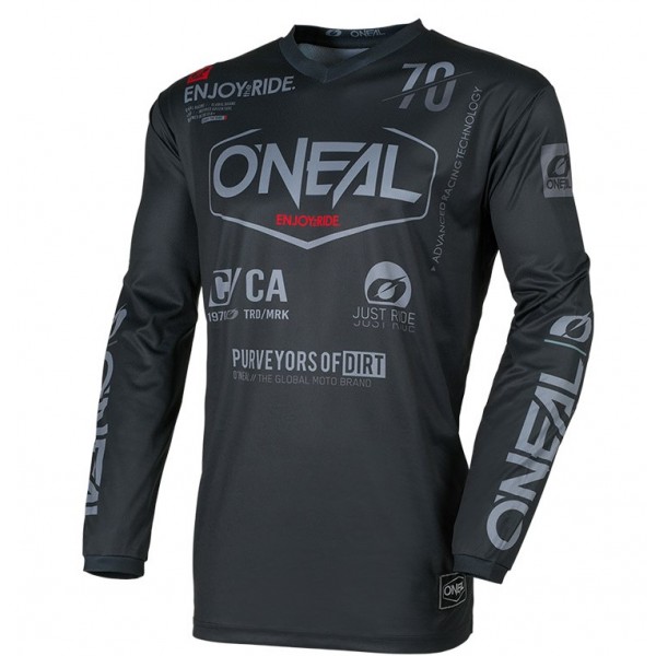 Oneal MX Μπλούζα Element Brand V.26 μαύρο/γκρι Μπλούζες / Γιλέκα / Ζακέτες