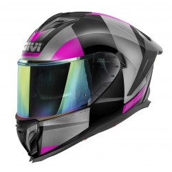 Givi Κράνος H50.3 Vision Black/Titan/Fucsia + Pinlock (ECE 22.06)