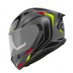Givi Κράνος H50.8 Mach1 γκρι/μαύρο/κίτρινο/κόκκινο (ECE 22.06) ΚΡΑΝΗ