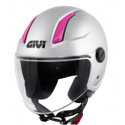 Givi Κράνος H11.7 Silver Fucsia (ECE 22.06) Jet / Open