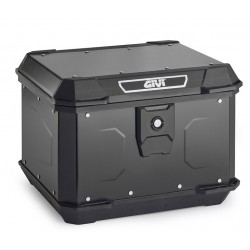 GIVI Βαλίτσα 44 λίτρα ALP44B αλουμίνιο μαύρη monolock με πιάστρα + κιτ τοποθέτησης  Βαλίτσες (Topcase)