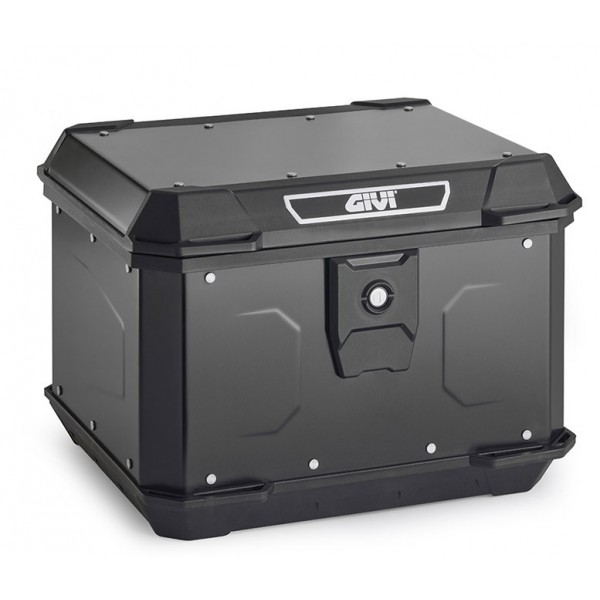 GIVI Βαλίτσα 44 λίτρα ALP44B αλουμίνιο μαύρη monolock με πιάστρα + κιτ τοποθέτησης  Βαλίτσες (Topcase)