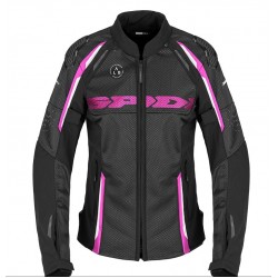 Spidi Μπουφάν Μηχανής Race Warrior 2 Net Γυναικείο Μαύρο/Φούξια 545 Μπουφάν Textile