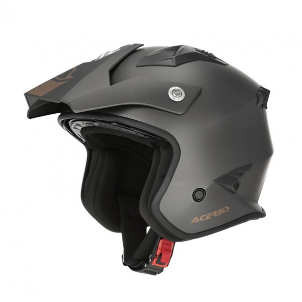 Acerbis Κράνος Jet Aria Metallic 25937.073 σκούρο γκρι ΚΡΑΝΗ