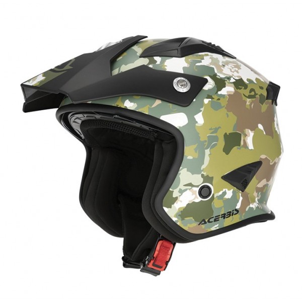 Acerbis Κράνος Jet Aria Metallic 26602.376 πράσινο/καφέ ΚΡΑΝΗ