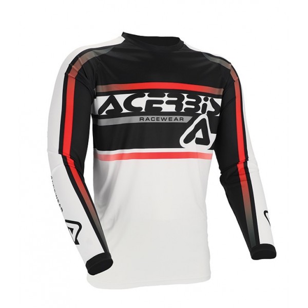 Acerbis Μπλούζα Linear Lugo 26049.237 άσπρο/μαύρο Μπλούζες / Γιλέκα / Ζακέτες