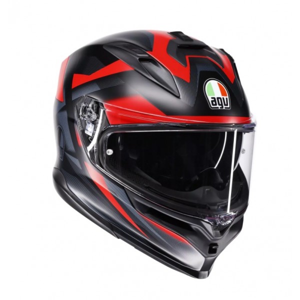 AGV Κράνος K7 MPLK Glimpse Matt Black/Red ΚΡΑΝΗ