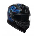 AGV Κράνος K7 MPLK Genisys Matt Black/Blue/Grey ΚΡΑΝΗ
