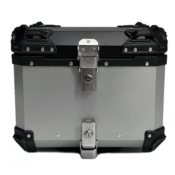 BLACK ONE Βαλίτσα κεντρική H45 ΑΛΟΥΜΙΝΙΟΥ 45lt ασημί με πιάστρα και εσωτερική επένδυση Βαλίτσες (Topcase) BLACK ONE Βαλίτσα κεντρική H45 ΑΛΟΥΜΙΝΙΟΥ 45lt ασημί με πιάστρα και εσωτερική επένδυση Βαλίτσες (Topcase)