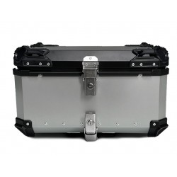 BLACK ONE Βαλίτσα κεντρική H65 ΑΛΟΥΜΙΝΙΟΥ 65lt ασημί με πιάστρα και εσωτερική επένδυση Βαλίτσες (Topcase)