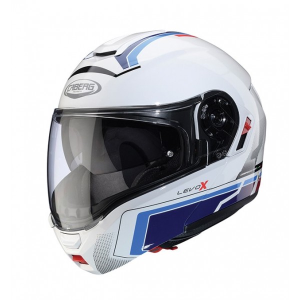 Caberg Κράνος Levo-X Elite white/red/blue/blue light ΚΡΑΝΗ