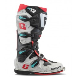 Gaerne MX Μπότες SG 12 Gravel μαύρο/άσπρο/κόκκινο/μπλε