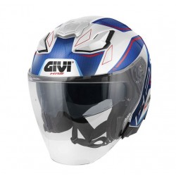 Givi Κράνος X31 white/metal blue/red gloss