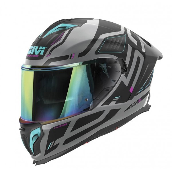 Givi Κράνος H50.3 Quasar grey/fuchsia/blue matt (Pinlock Included) ΚΡΑΝΗ Givi Κράνος H50.3 Quasar grey/fuchsia/blue matt (Pinlock Included) ΚΡΑΝΗ