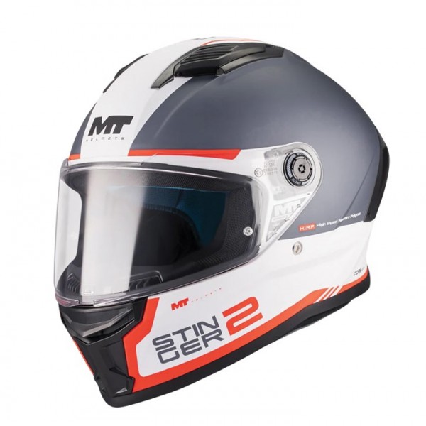 MT Κράνος Stinger 2 Core A5 μαύρο/άσπρο/κόκκινο gloss ΚΡΑΝΗ