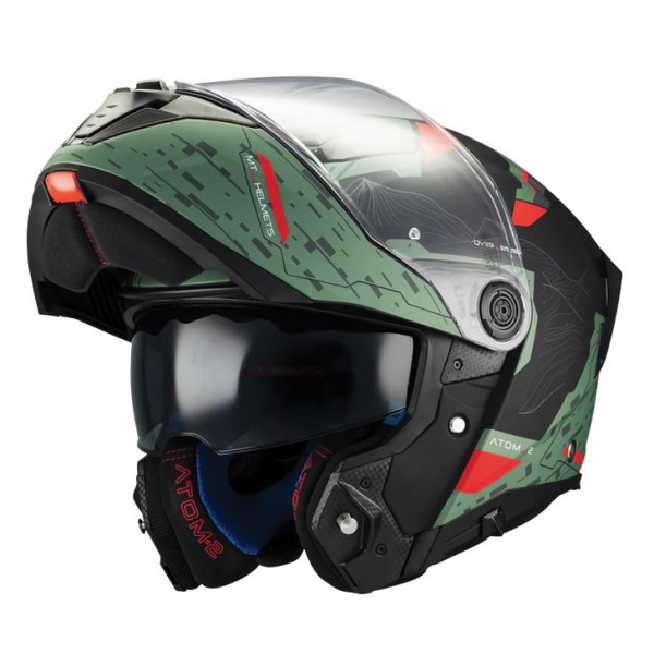 MT Κράνος Atom 2 SV Highlands E6 χακί matt ΚΡΑΝΗ