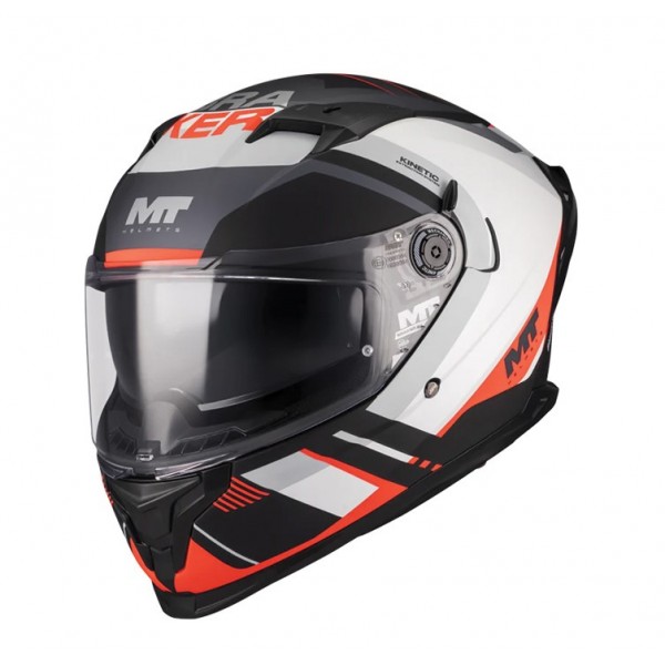 MT Κράνος Braker SV Inception B5 μαύρο/άσπρο/πορτοκαλί matt ΚΡΑΝΗ