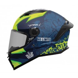 MT Κράνος Stinger 2 Tagger C3 μπλε/fluo matt