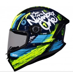 MT Κράνος Stinger 2 Junior Rocket C3 μπλε/fluo gloss